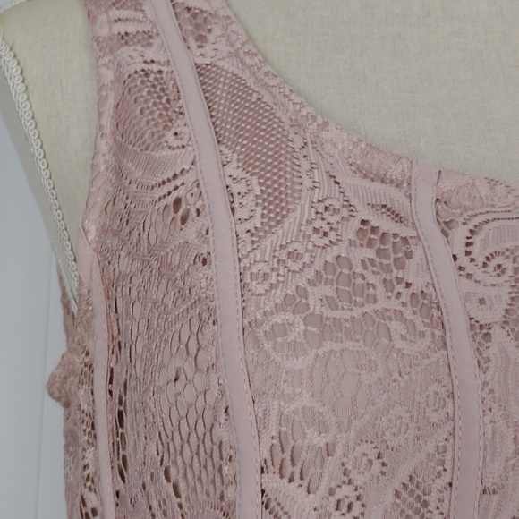 Candalite Women's Sleeveless Lace Maxi Dress. - Picture 8 of 15